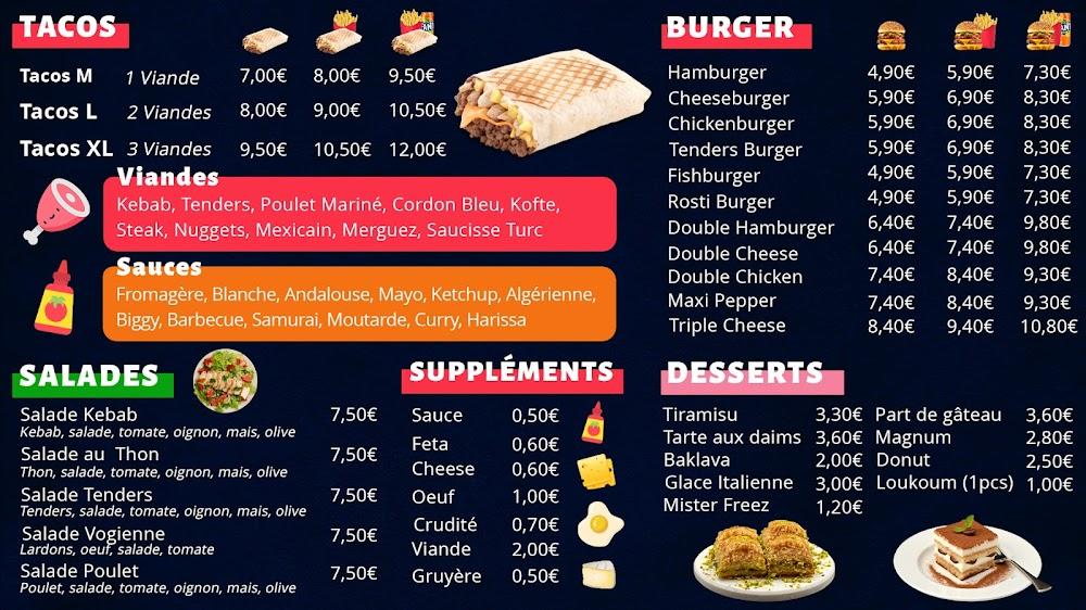 Aux Délices Grill - Menu Image 2